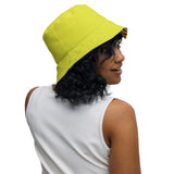 Yellow Tropics Reversible bucket hat
