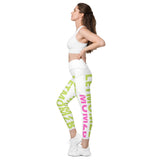 LETMOMZB LOGO Crossover leggings with pockets