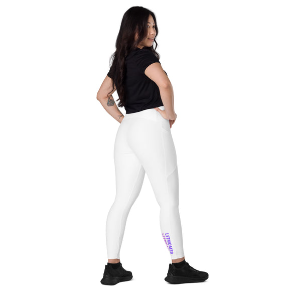 LETMOMZB Crossover leggings with pockets