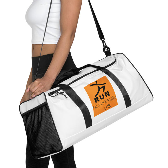 RUN FAST LIKE A GIRL Duffle bag - Letmomzb.com