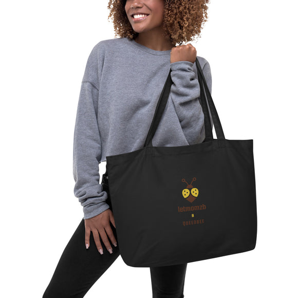 LETMOMZB A QUEENBEE Large organic tote bag - Letmomzb.com