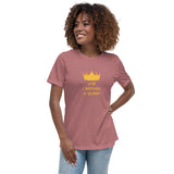 I BIRTHED A QUEEN CROWN ROYALTY SERIES Women's Relaxed T-Shirt - Letmomzb.com