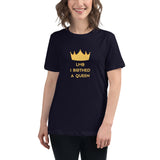 I BIRTHED A QUEEN CROWN ROYALTY SERIES BBWomen's Relaxed T-Shirt - Letmomzb.com